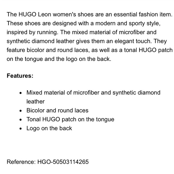 NWOT Hugo Women’s Runners Size 37 Fits 7 Leon Trainers Lace Ups Tan Cream Fabric - Picture 13 of 13